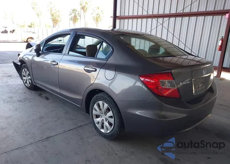 2012 Honda Civic Lx from USA, damaged, VIN 19XFB2F57CE053700